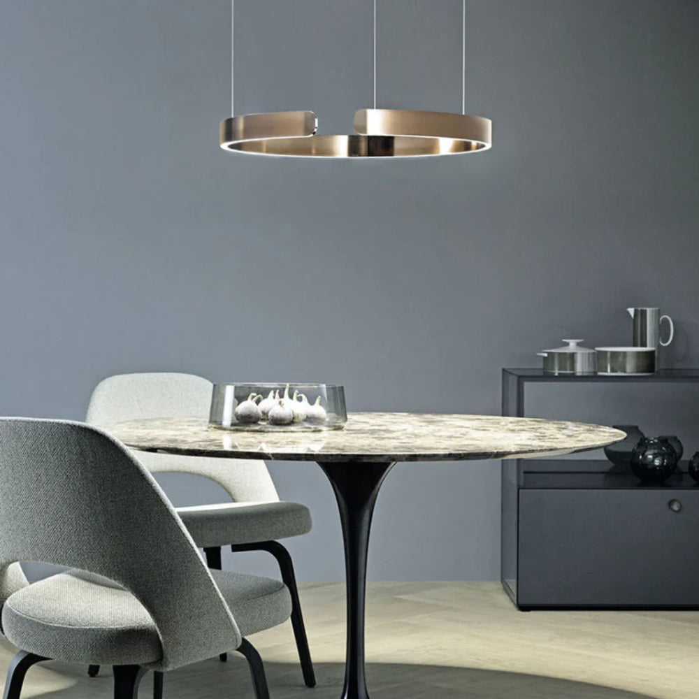 LED Pendelleuchte – Kreisförmiges Design & Dimmbares Licht