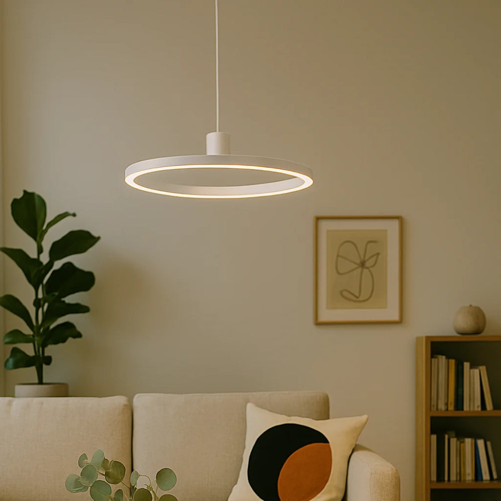 LED Pendelleuchte – Kreisförmiges Design & Dimmbares Licht