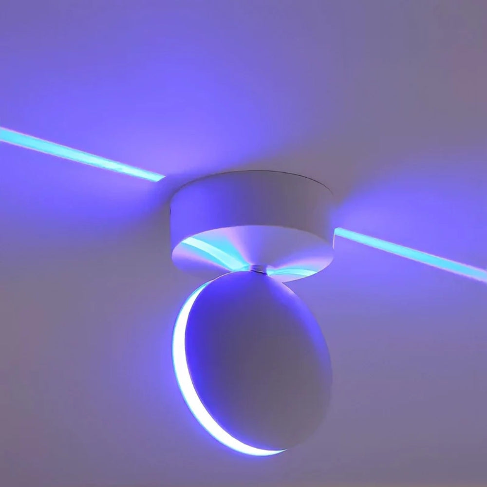 LED Projektions-Deckenleuchte – Verstellbare Wandleuchte mit Drehbarem Strahleffekt