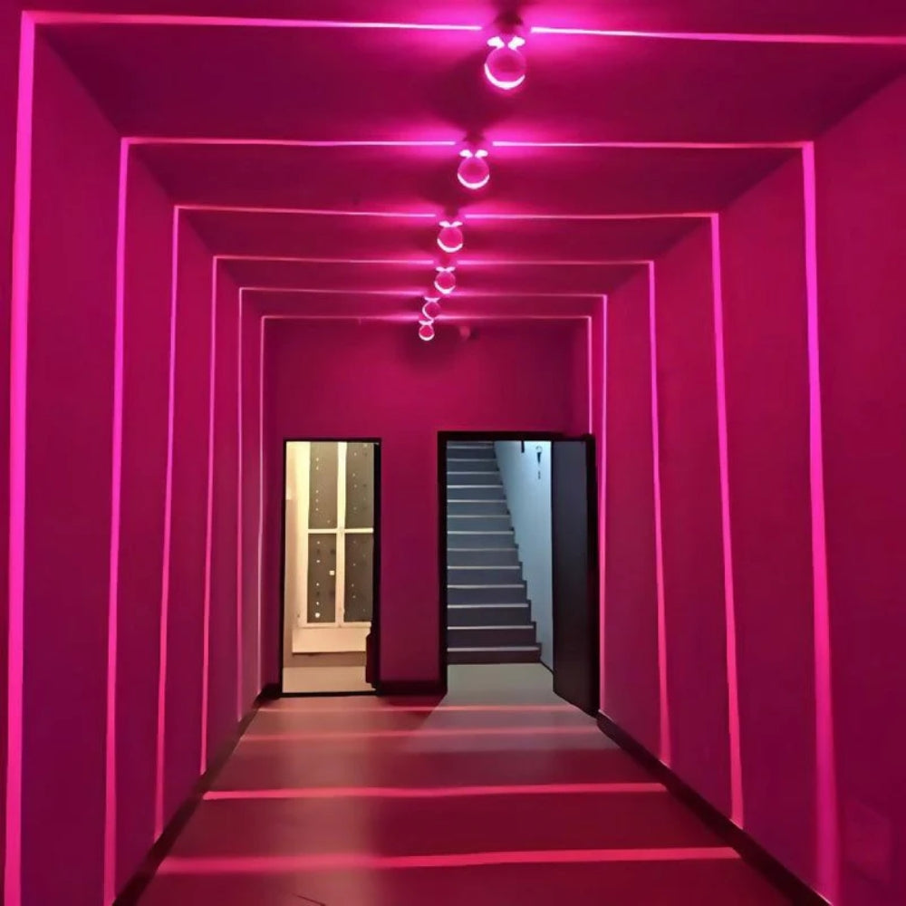 LED Projektions-Deckenleuchte – Verstellbare Wandleuchte mit Drehbarem Strahleffekt