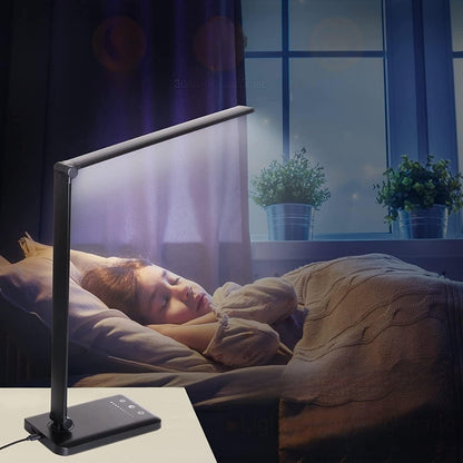LED-Schreibtischlampe mit USB-Anschluss - 5 Lichtmodi & Berührungssteuerung