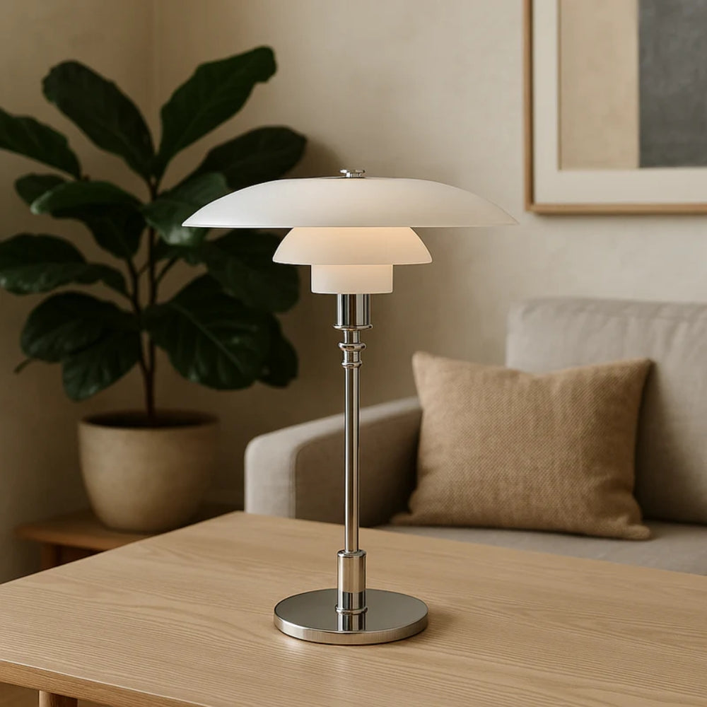 LED-Tischlampe mit Drehdimmer – Skandinavische LED-Beleuchtung