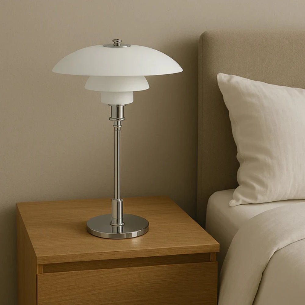 LED-Tischlampe mit Drehdimmer – Skandinavischer Beleuchtungsstil