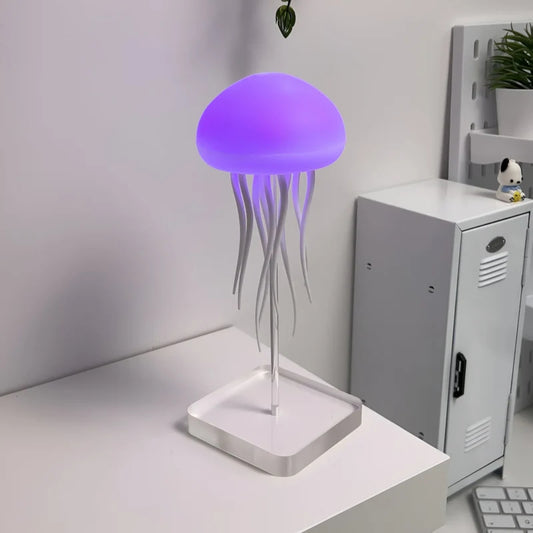 LED-Tischleuchte mit Fernbedienung – Rotierendes Quallen-Design
