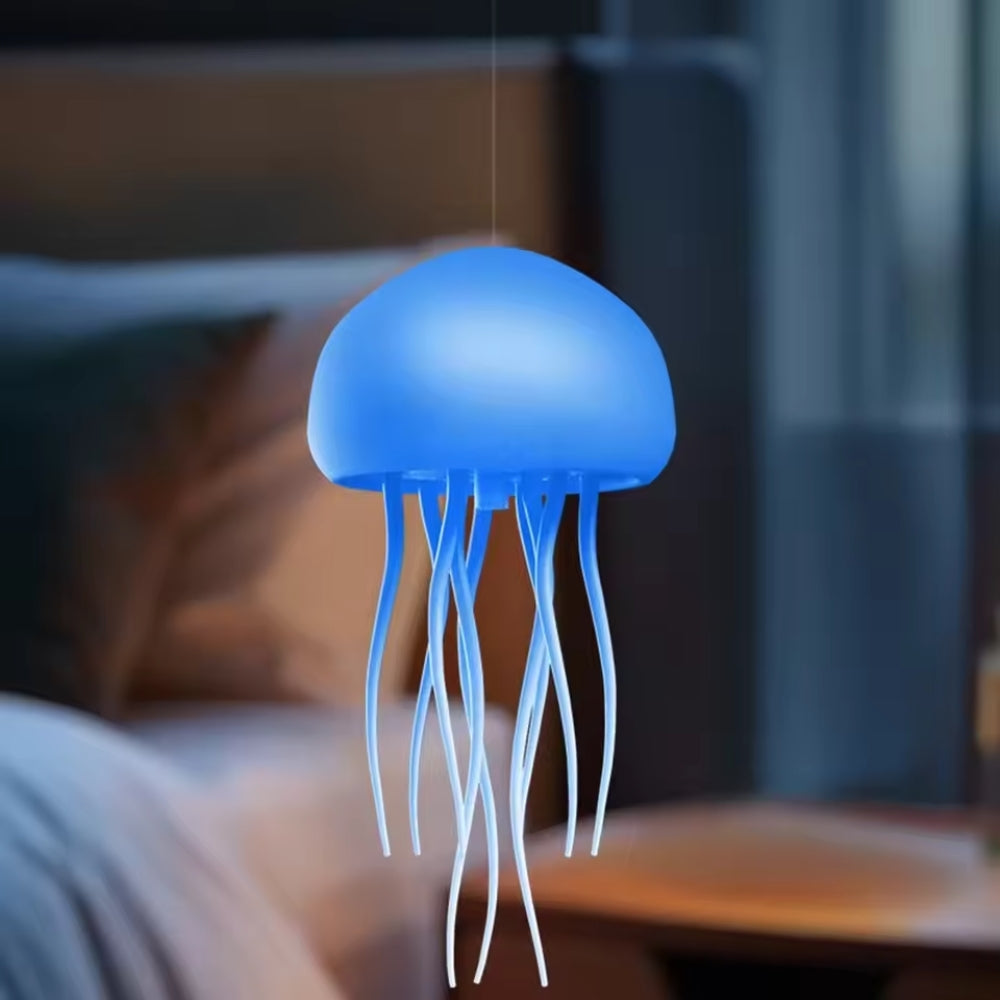 LED-Tischleuchte mit Fernbedienung – Rotierendes Quallen-Design