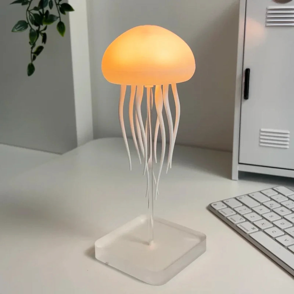 LED-Tischleuchte mit Fernbedienung – Rotierendes Quallen-Design