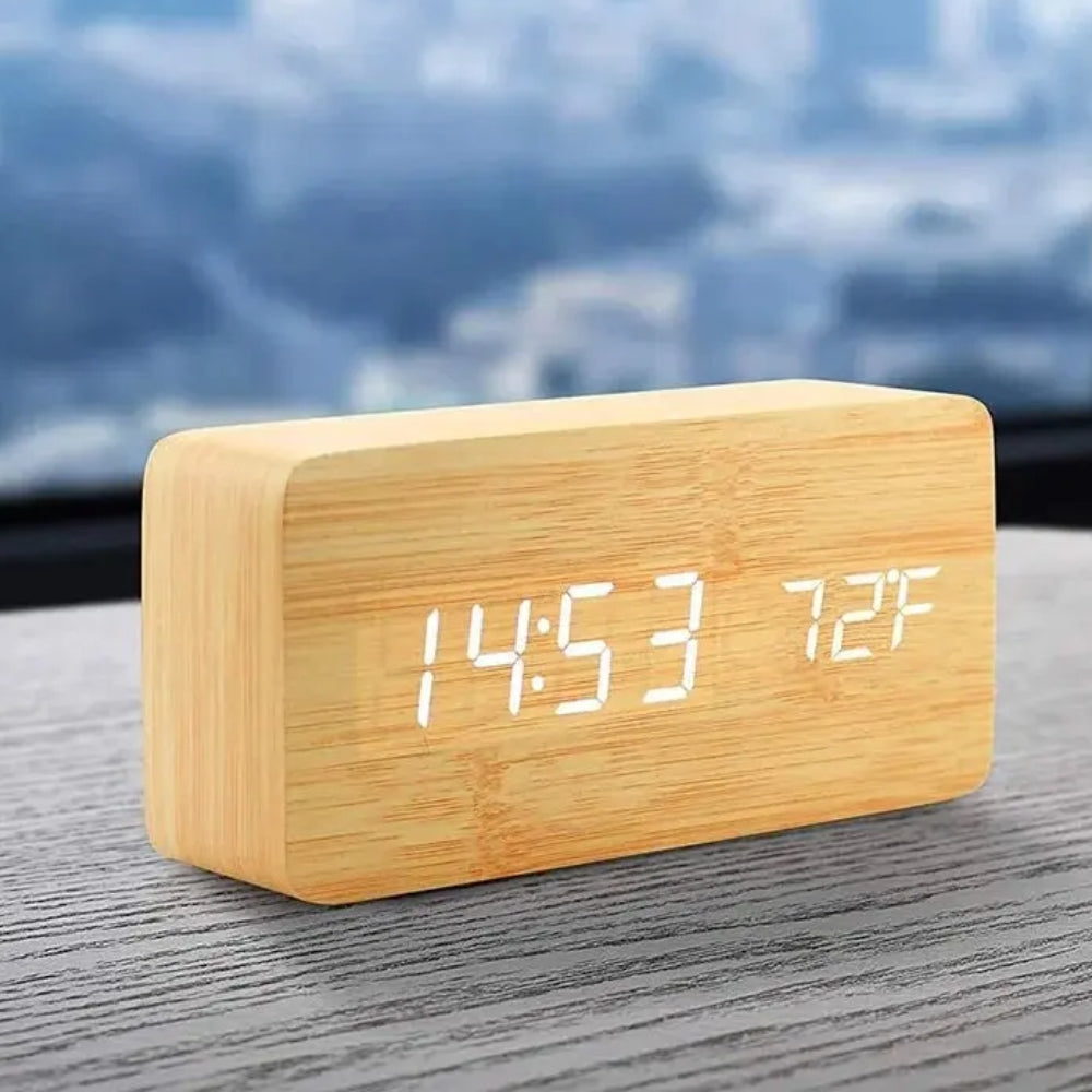 LED-Wecker – Einstellbare Helligkeit & Temperaturanzeige