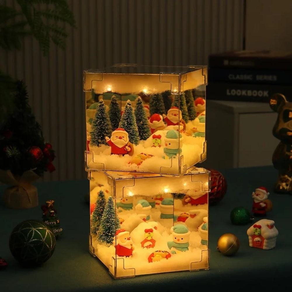 LED Würfel Nachtlicht – Weihnachts Spielzeug Dekoration für Kinder