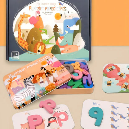 Lernkarten mit Tiermotiven - Sprach- und Zahlenerkennungshilfe für Kinder