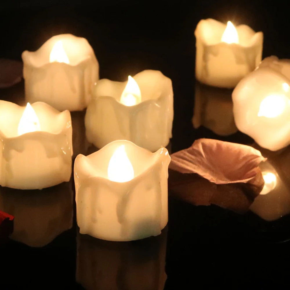 LED-Kerzen ohne Flamme - batteriebetriebenes, gemütliches Licht für jeden Raum