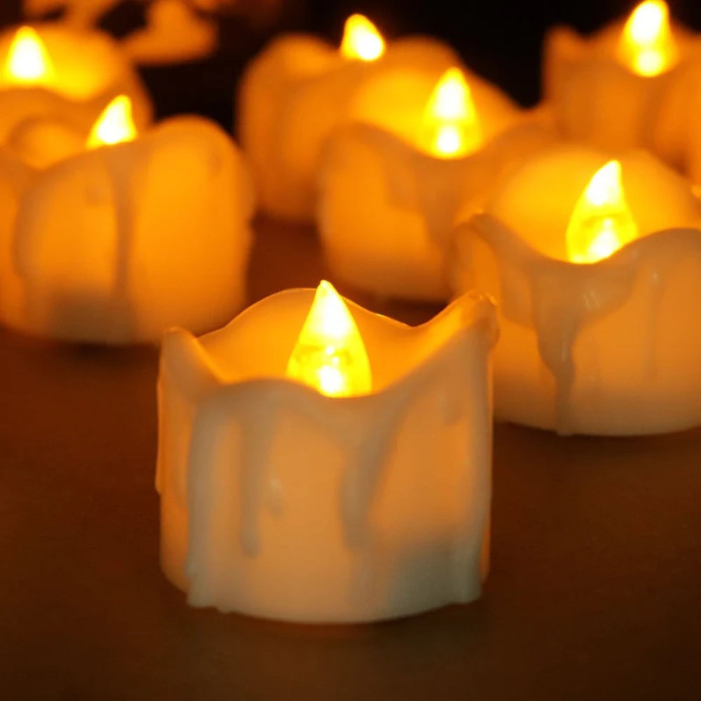 LED-Kerzen ohne Flamme - batteriebetriebenes, gemütliches Licht für jeden Raum