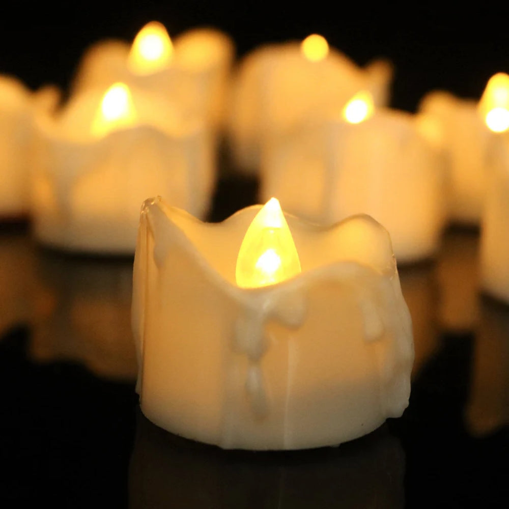 LED-Kerzen ohne Flamme - batteriebetriebenes, gemütliches Licht für jeden Raum