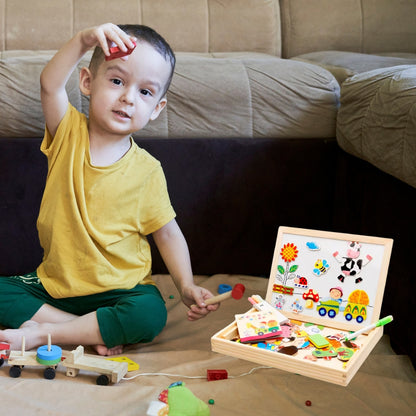 Magnetische Zeichentafel - Doppelseitiges Schreibspielzeug für Kinder