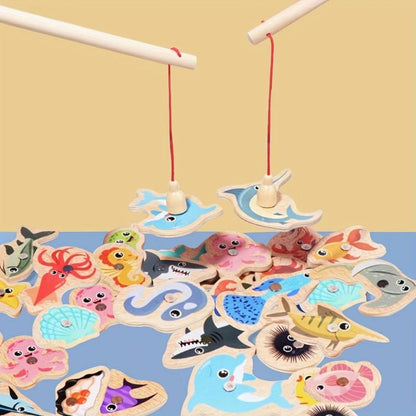 Magnetisches Angelspielzeug - Interaktives Fangen-und-Lernen-Spiel für Kinder