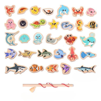 Magnetisches Angelspielzeug - Interaktives Fangen-und-Lernen-Spiel für Kinder