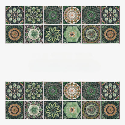Mandala-Stil Fliesenaufkleber – 24-teiliges Set für Wände & Rückwände
