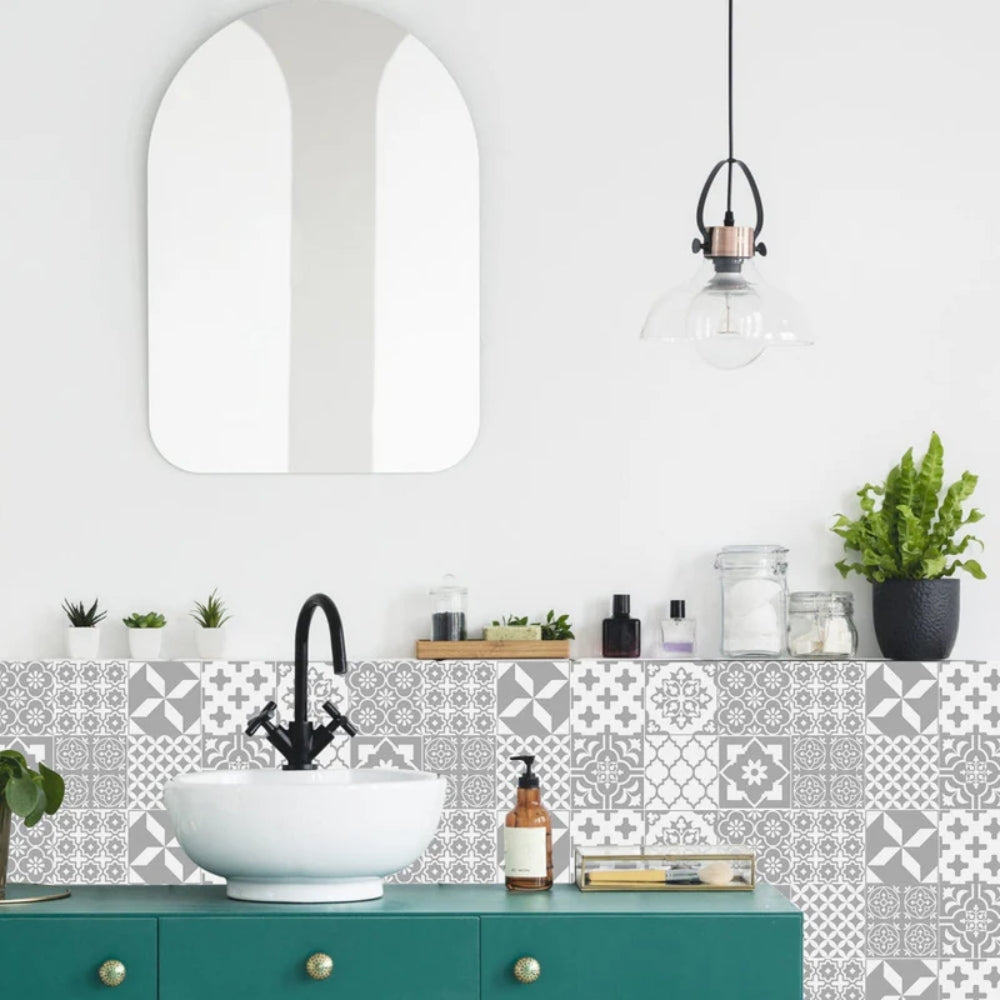 Mandala-Stil Fliesenaufkleber – 24-teiliges Set für Wände & Rückwände