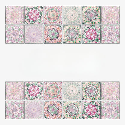 Mandala-Stil Fliesenaufkleber – 24-teiliges Set für Wände & Rückwände