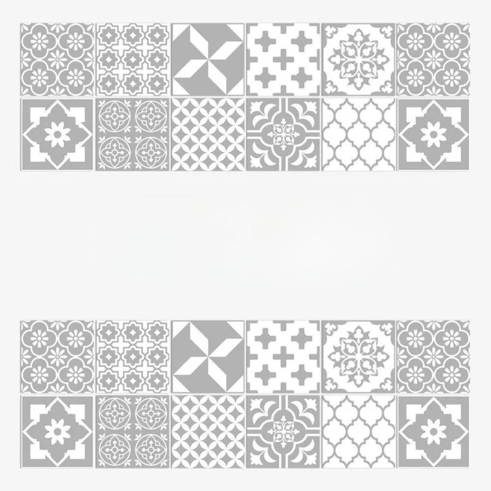 Mandala-Stil Fliesenaufkleber – 24-teiliges Set für Wände & Rückwände