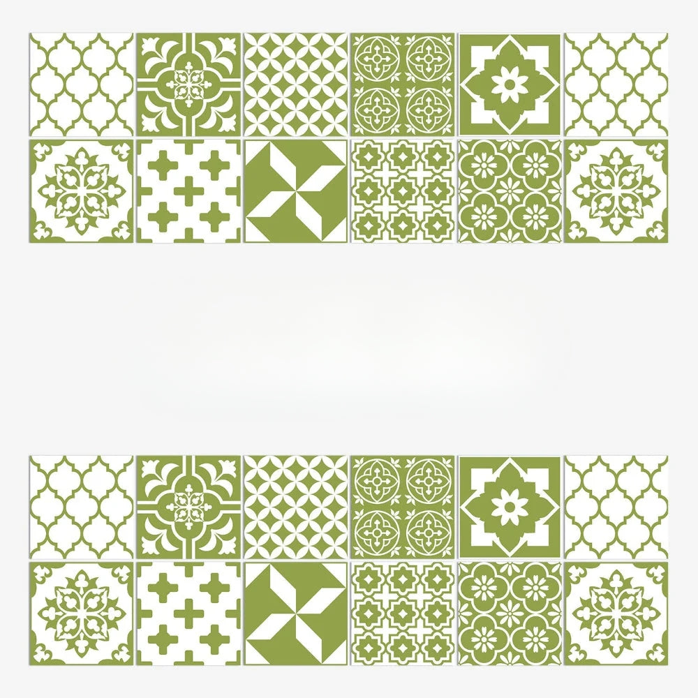 Mandala-Stil Fliesenaufkleber – 24-teiliges Set für Wände & Rückwände