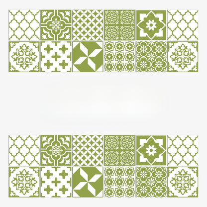 Mandala-Stil Fliesenaufkleber – 24-teiliges Set für Wände & Rückwände