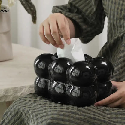 Marshmallow Tissue Box - Kompakte Form & verspieltes Design