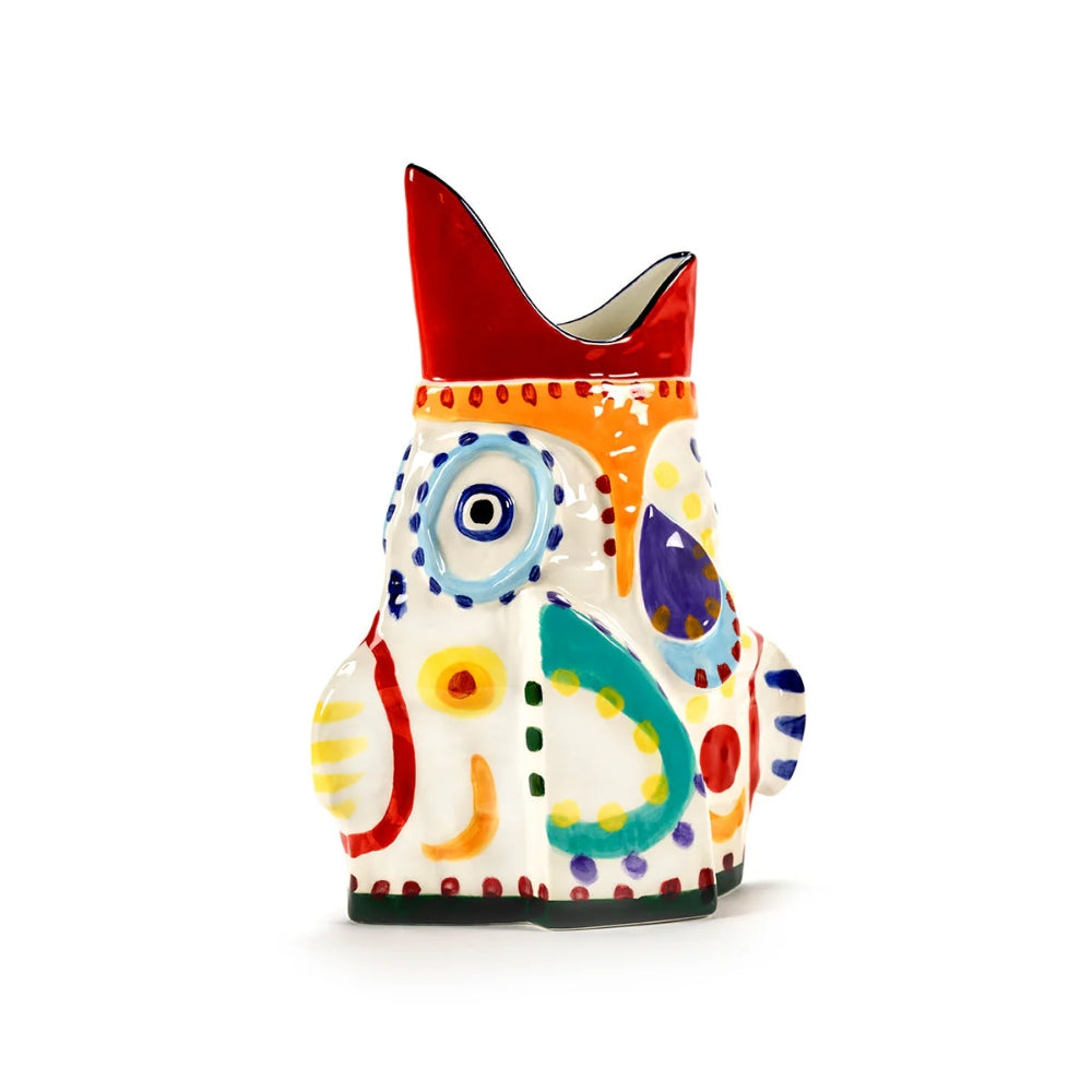 Mediterrane Vase - Handgemalter Tafelaufsatz in 4 Formen für Innenräume