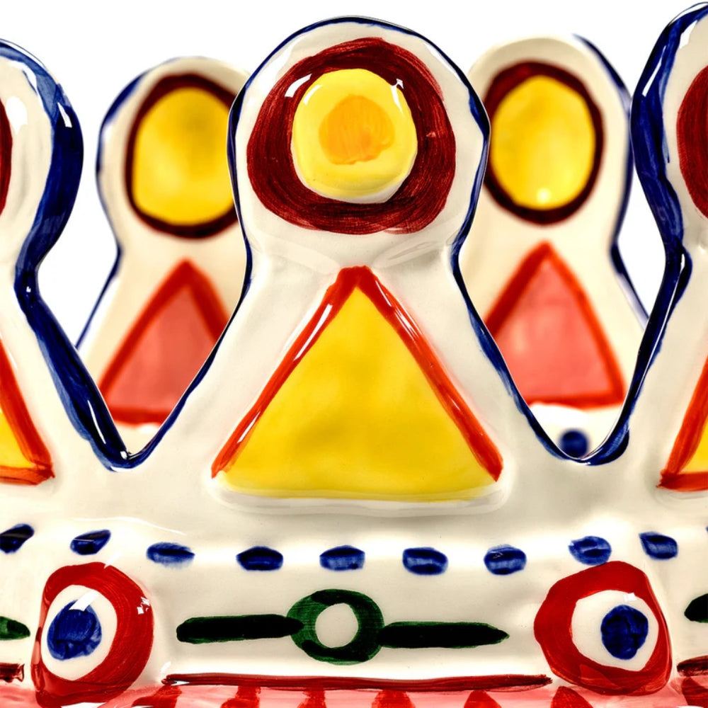 Mediterrane Vase - Handgemalter Tafelaufsatz in 4 Formen für Innenräume