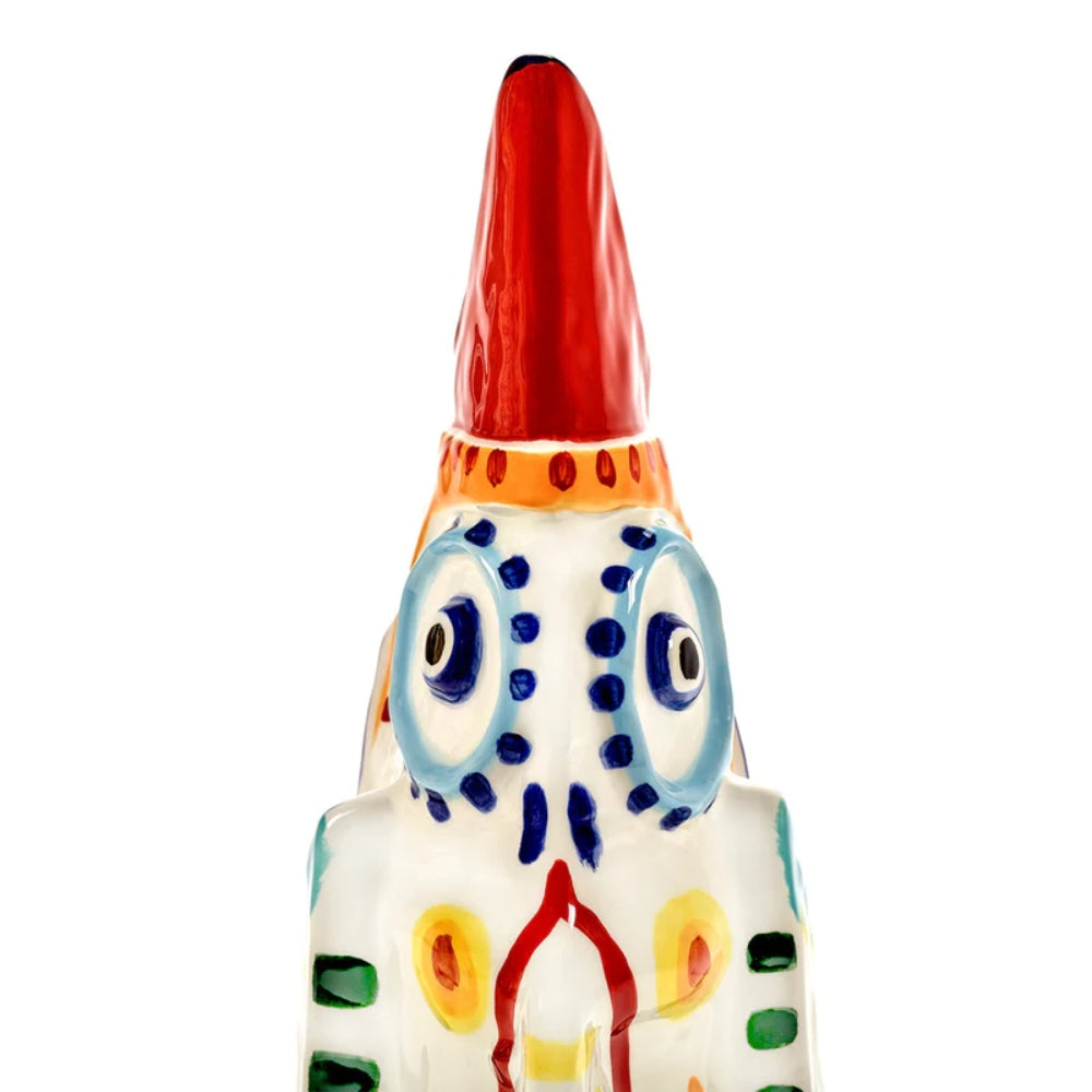 Mediterrane Vase - Handgemalter Tafelaufsatz in 4 Formen für Innenräume