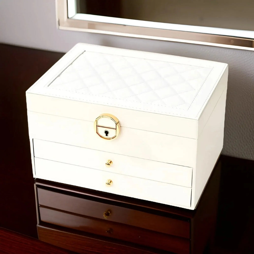 Mehrschichtiger Schmuck-Organizer - Funktionelle Aufbewahrungsbox