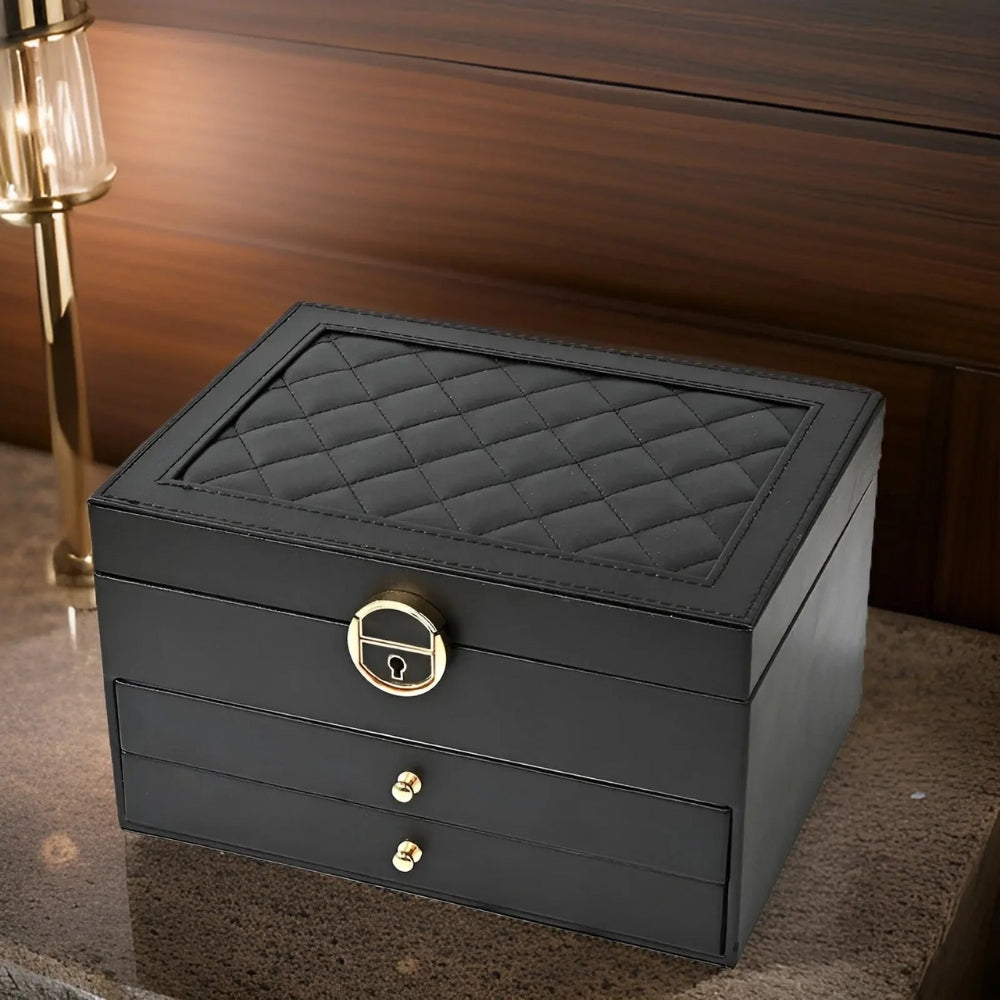 Mehrschichtiger Schmuck-Organizer - Funktionelle Aufbewahrungsbox