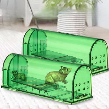 Menschlich Mausfalle 2er-Packung - berührungsloses Einfangen und Freilassen