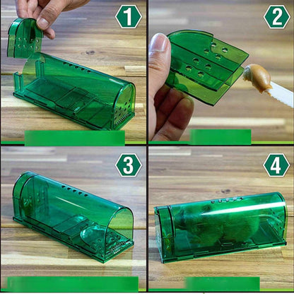 Menschlich Mausfalle 2er-Packung - berührungsloses Einfangen und Freilassen