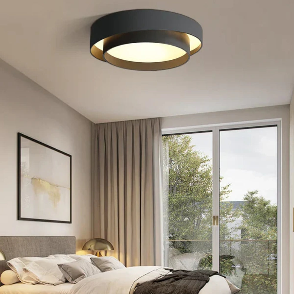 Minimalistische LED-Deckenleuchte – Runde Aufbauform für moderne Räume