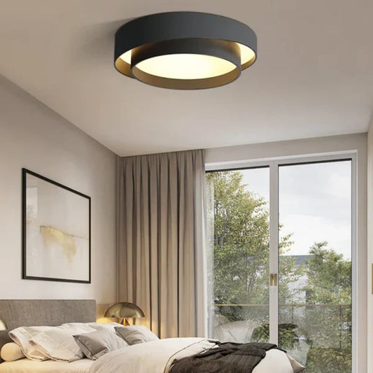Minimalistische LED-Deckenleuchte – Runde Aufbauform für moderne Räume