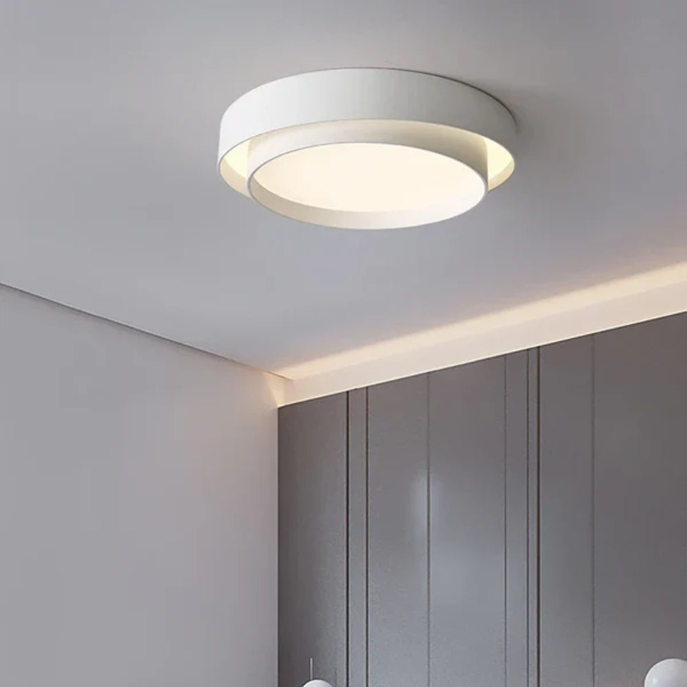 Minimalistische LED-Deckenleuchte – Runde Aufbauform für moderne Räume