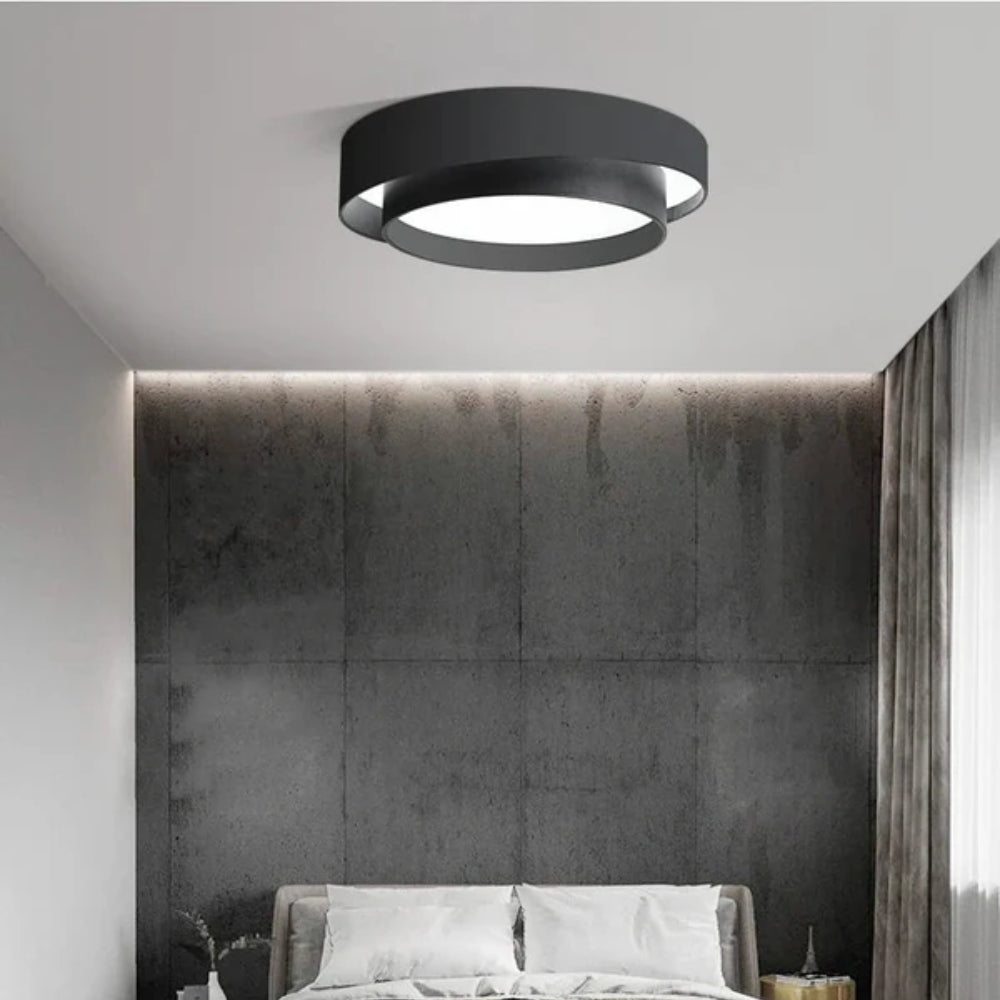Minimalistische LED-Deckenleuchte – Runde Aufbauform für moderne Räume