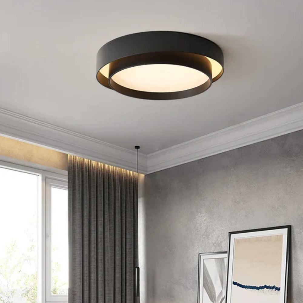 Minimalistische LED-Deckenleuchte – Runde Aufbauform für moderne Räume