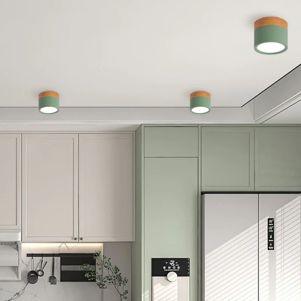 Minimalistische Mehrfach-Deckenleuchte – Flaches Design