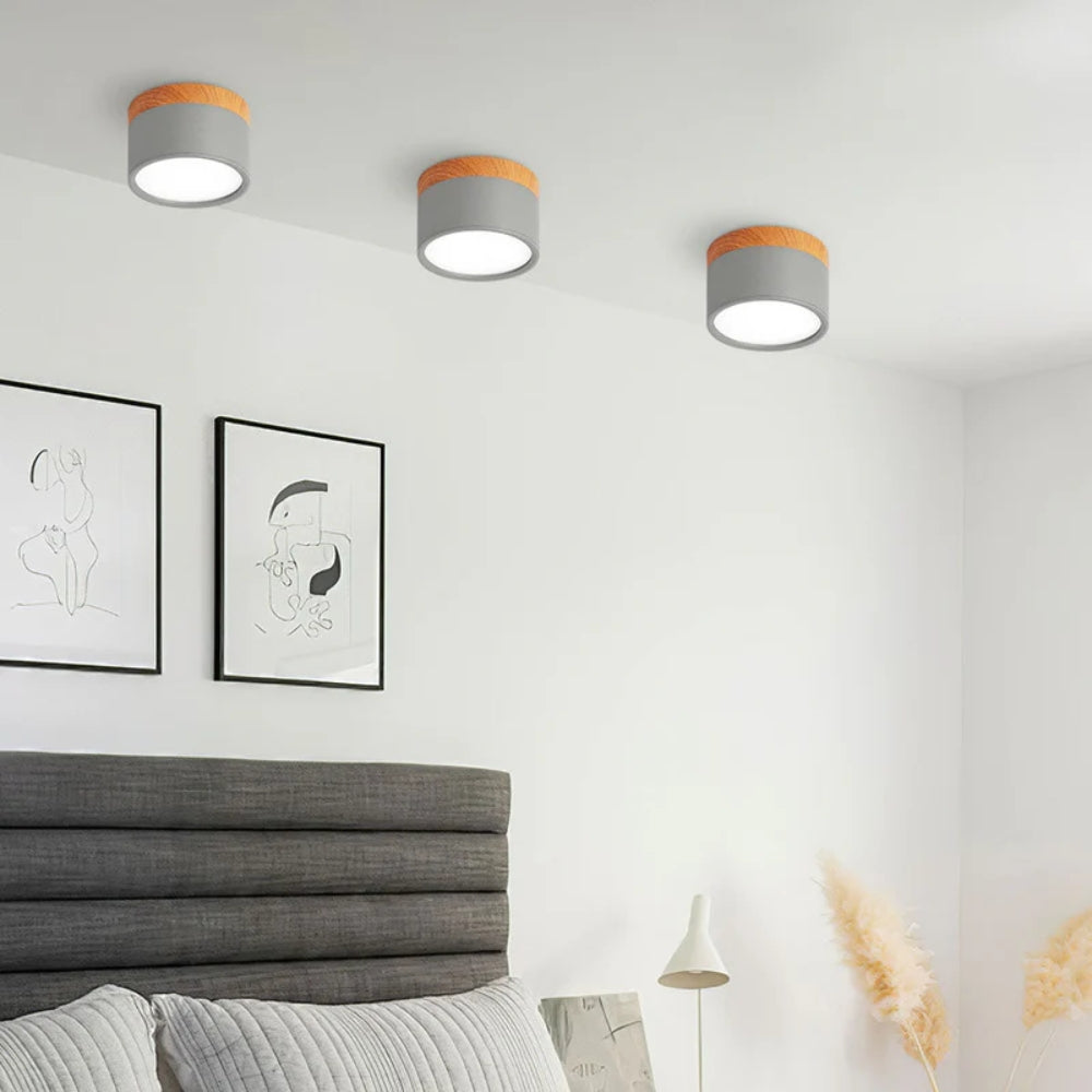 Minimalistische Mehrfach-Deckenleuchte – Flaches Design