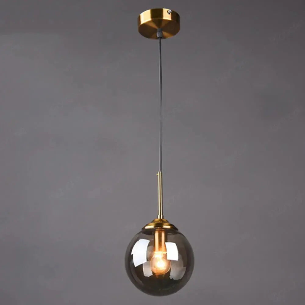 Moderne Kugel-Hängeleuchte - Skandinavische LED-Beleuchtung im Übergangsstil