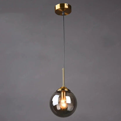 Moderne Kugel-Hängeleuchte - Skandinavische LED-Beleuchtung im Übergangsstil