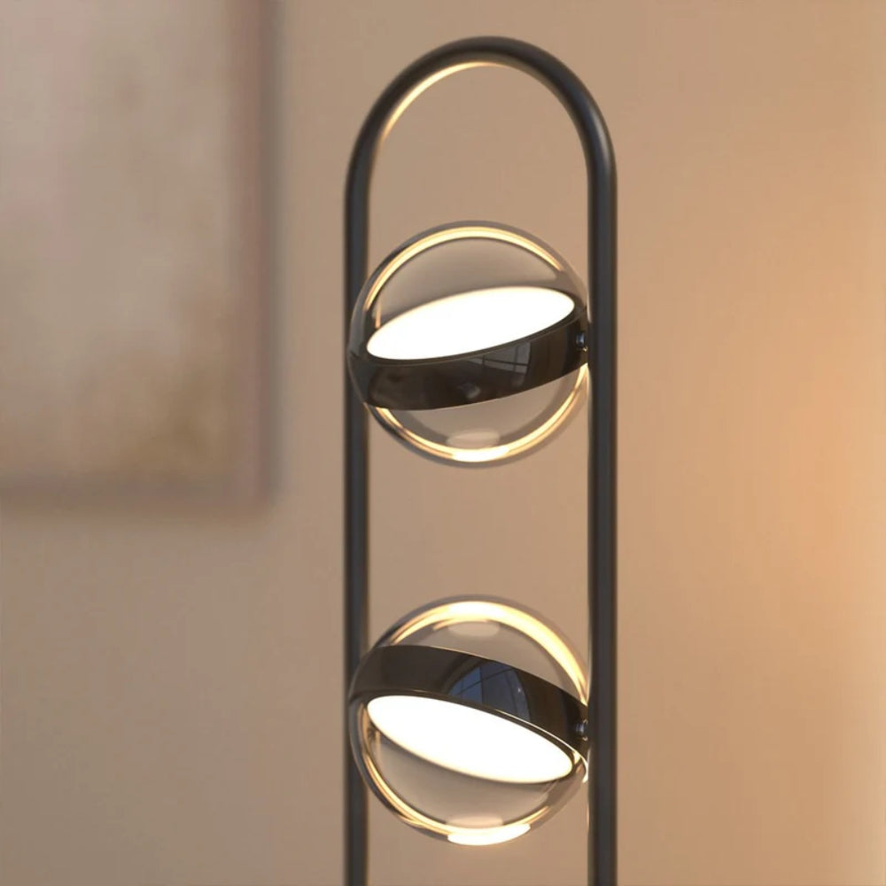 Moderne LED-Stehlampe – 3 Glaskugeln