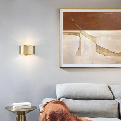 Moderne Runde Wandleuchte – Kleine Festverdrahtete Wandleuchte mit Ringdesign