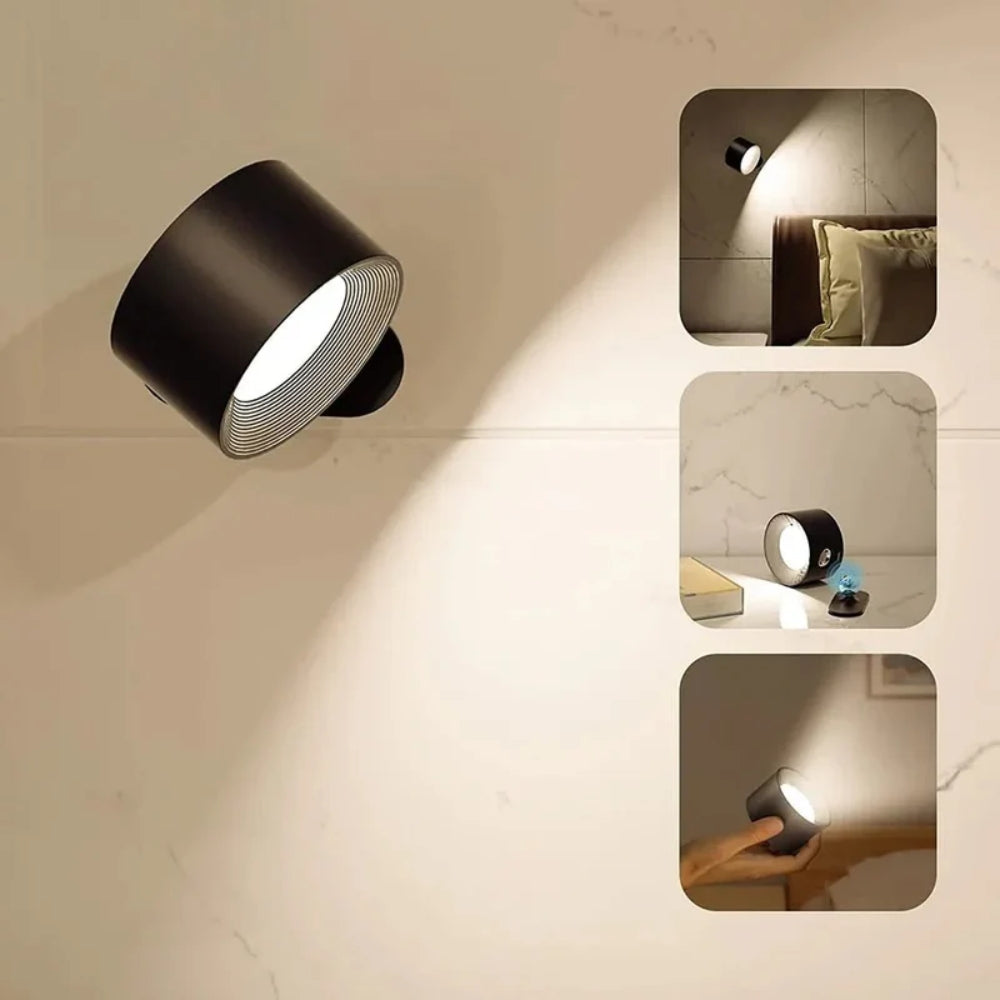 Moderne Spotlampe - Wand- oder Tischleuchte mit doppeltem Verwendungszweck
