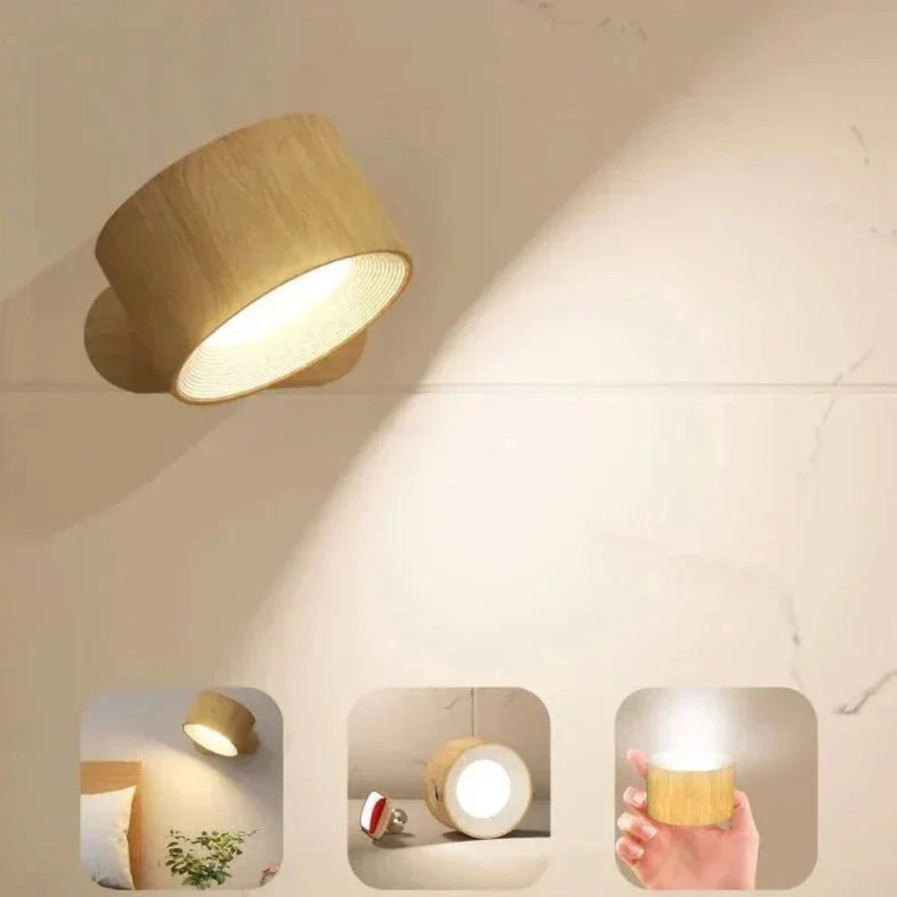Moderne Spotlampe - Wand- oder Tischleuchte mit doppeltem Verwendungszweck