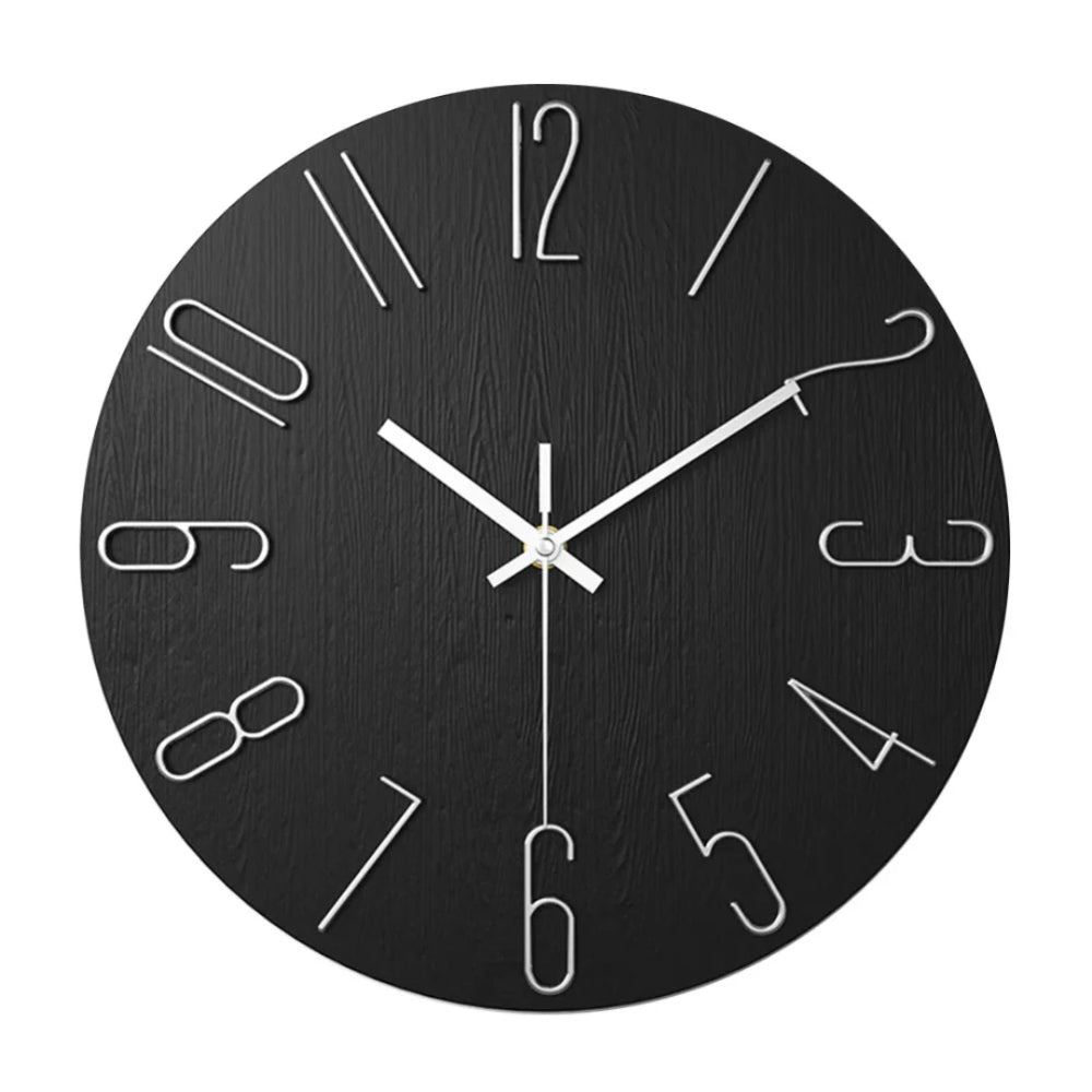 Moderne Wanduhr - geräuschloses Quarzwerk