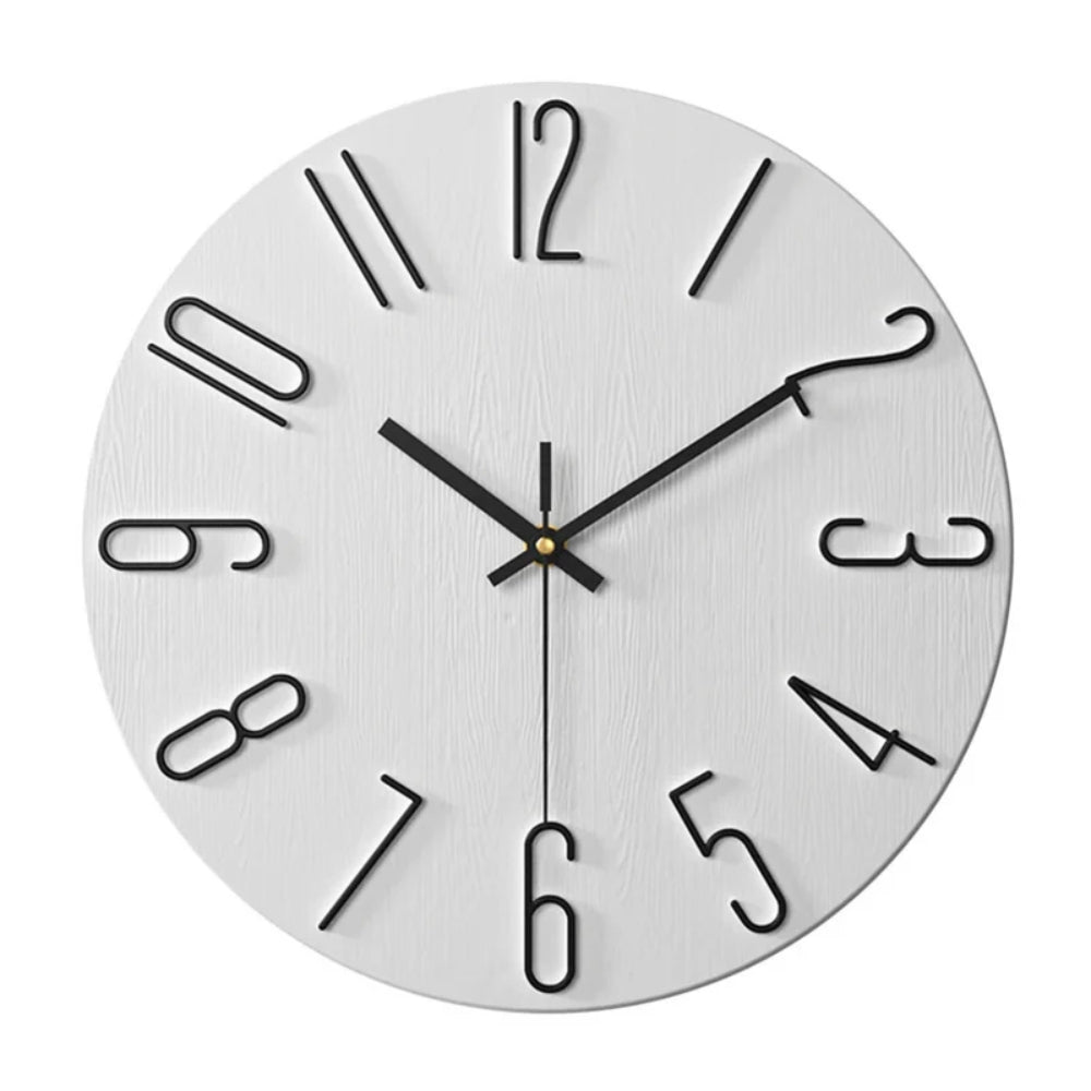 Moderne Wanduhr - geräuschloses Quarzwerk
