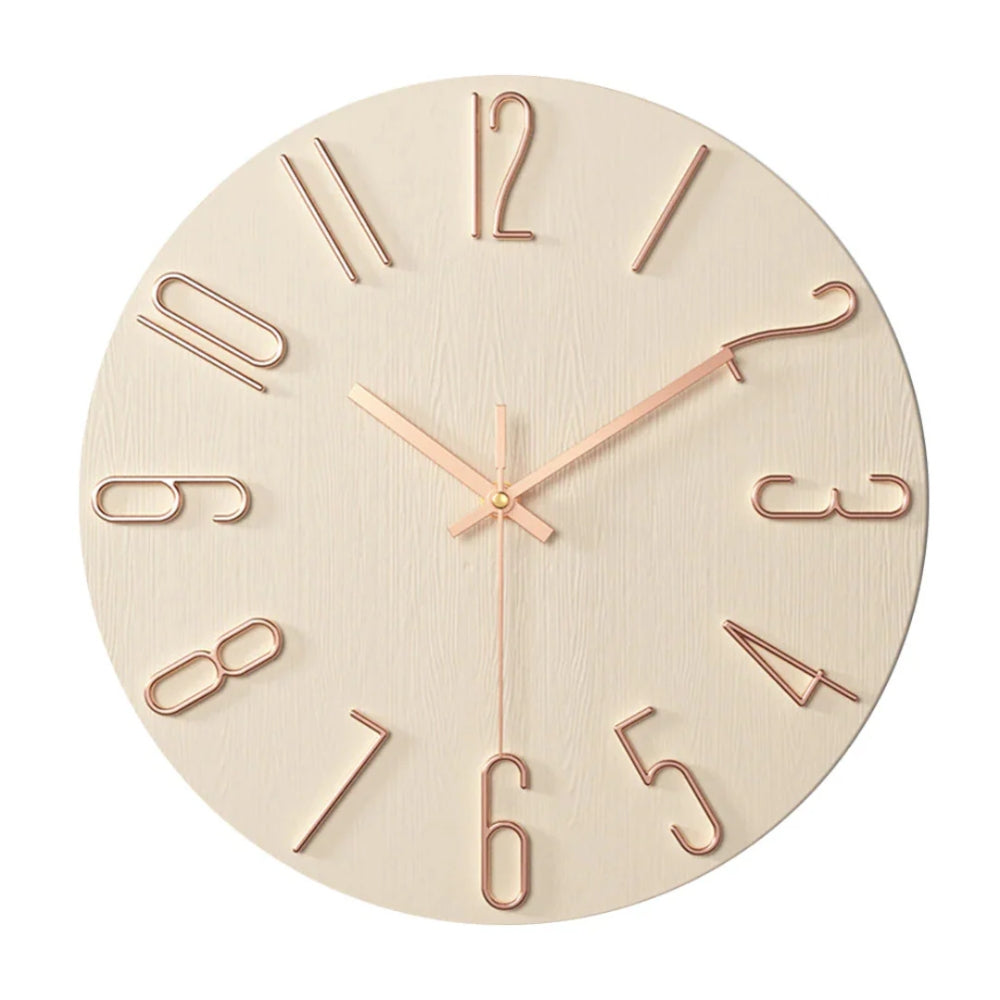 Moderne Wanduhr - geräuschloses Quarzwerk