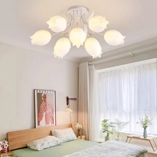 Moderner Deckenleuchte – Blütenförmiges Design & Sanfte Beleuchtung
